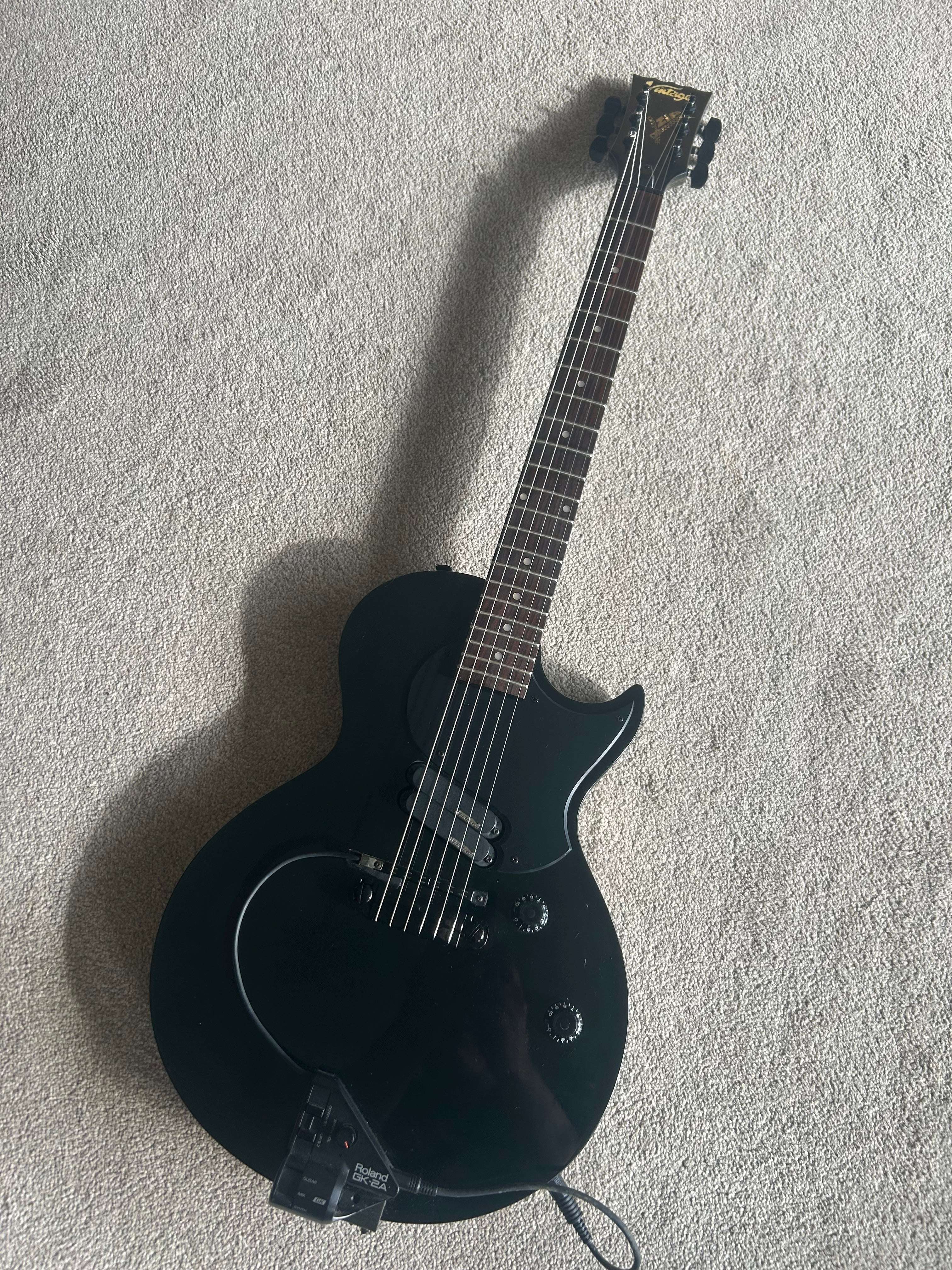 Vintage Zip Les Paul Style w Roland GK-2A