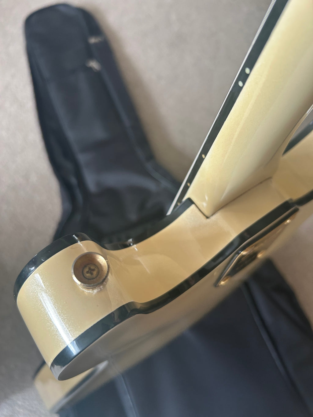 Aria Pro II TA-60 White Metallic Left Handed