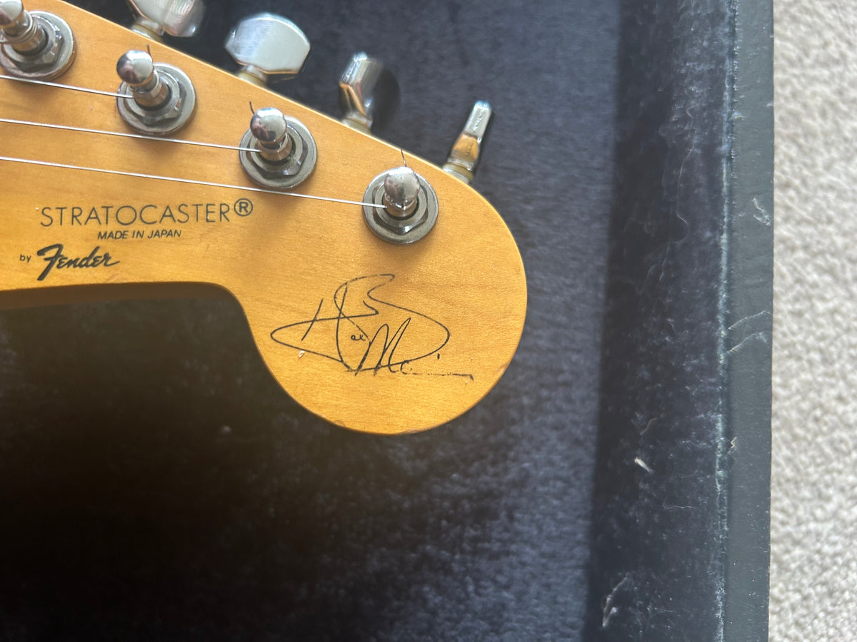 Squier Hank Marvin Stratocaster Fiesta Red MIJ Japan