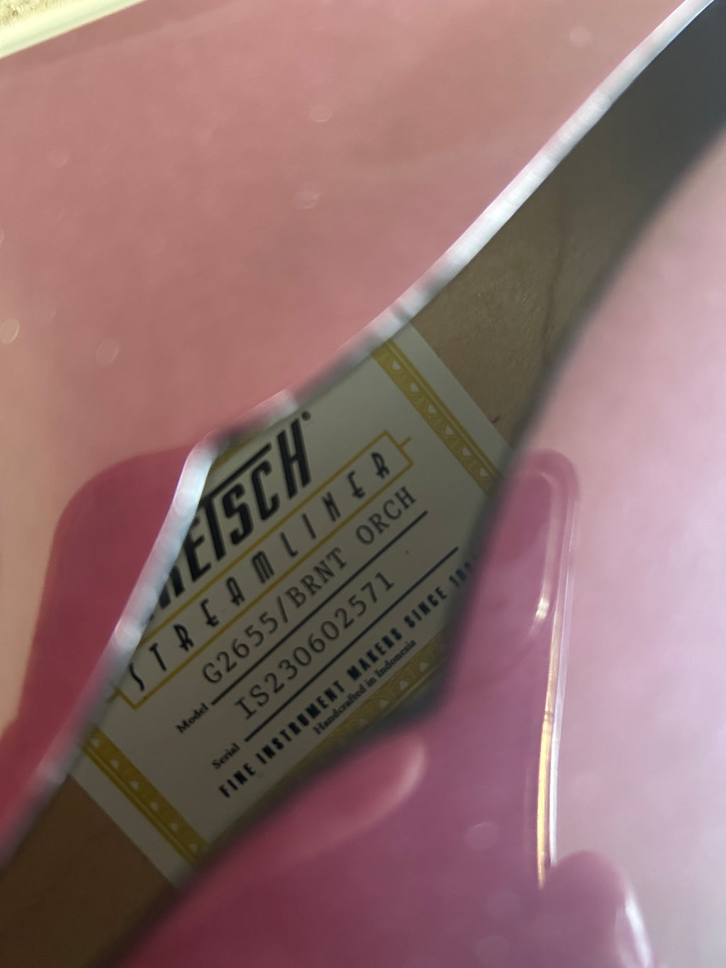 Gretsch G2655 Streamliner Center Block Jr. Double-Cut with V-Stoptail, BT-3S Pickups Burnt Orchid