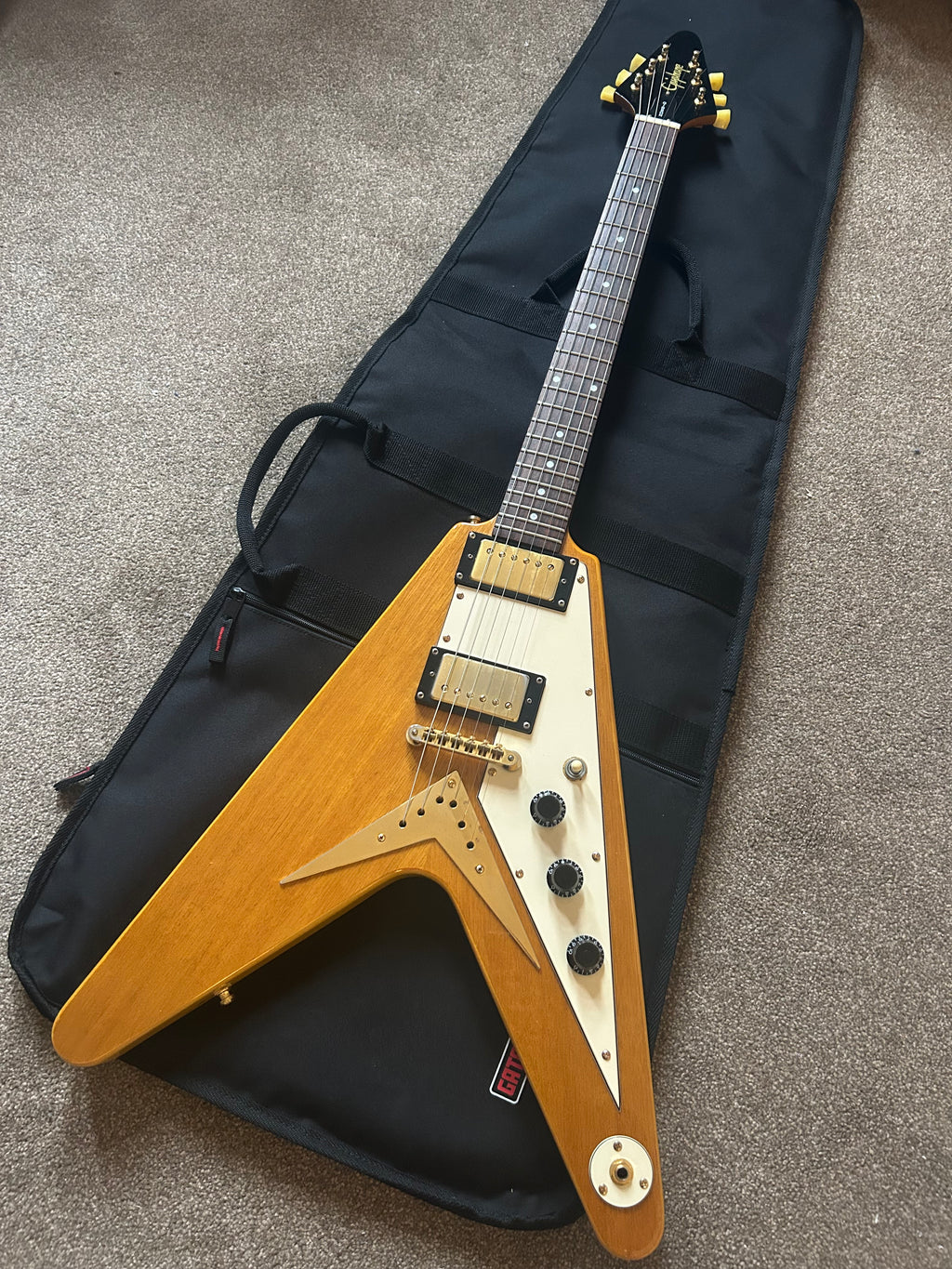 Epiphone Korina Flying V MIK Unsung Korea w upgrades