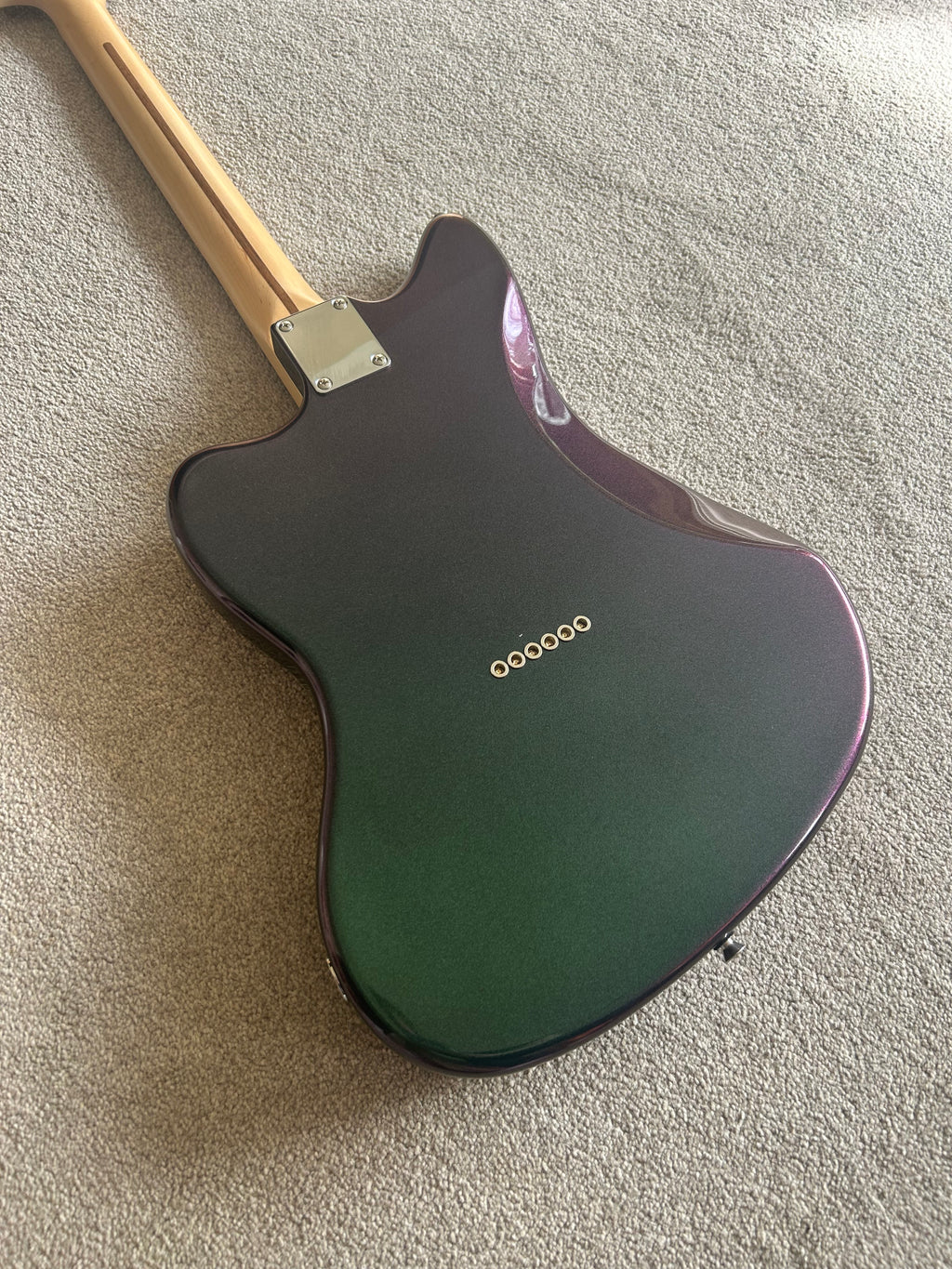 (Guitar Garage Build) Fender Jazzcaster Chameleon Green