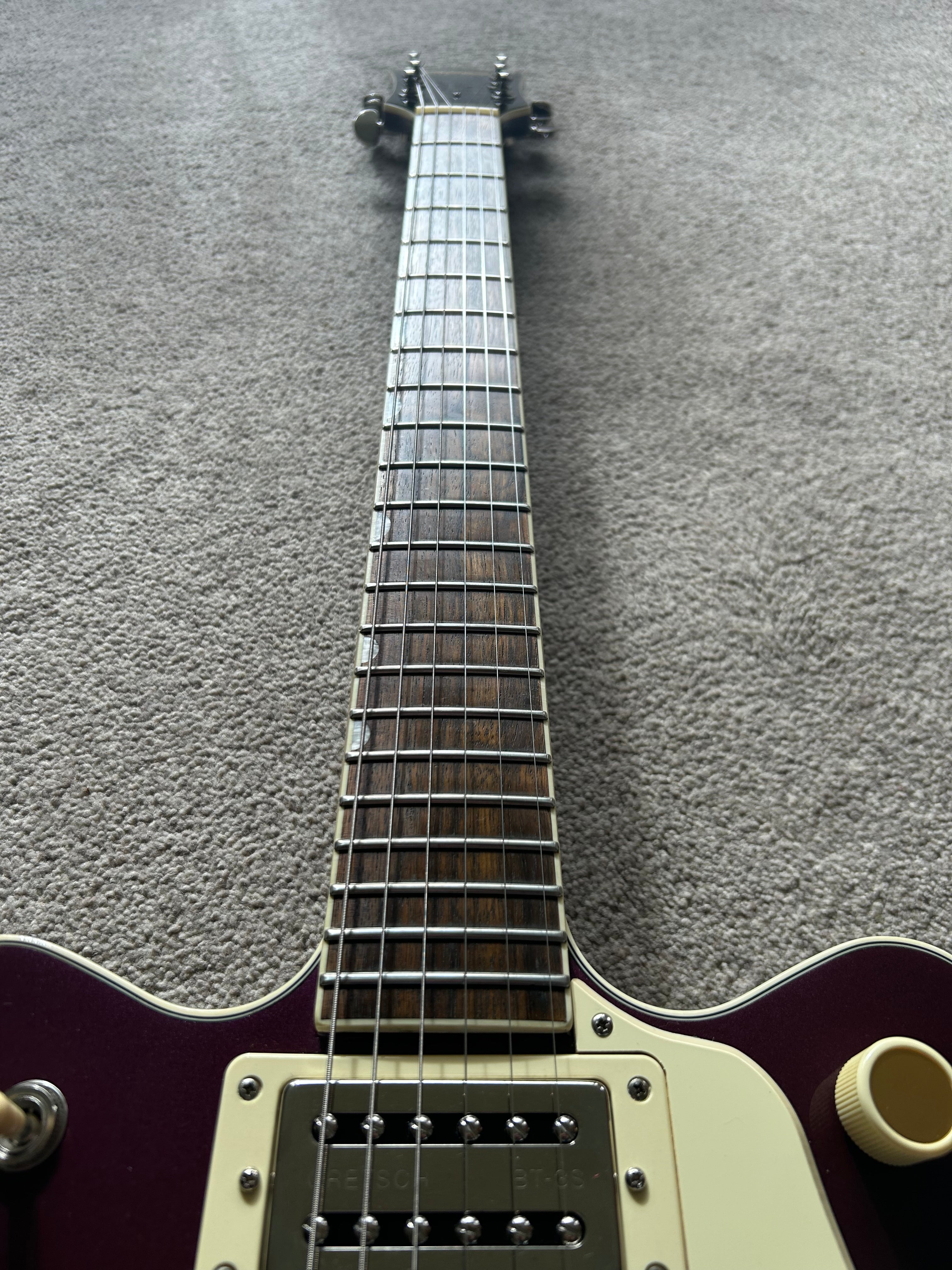 Gretsch G2655 Streamliner Center Block Jr Double Cut V-Stoptail Burnt Orchid