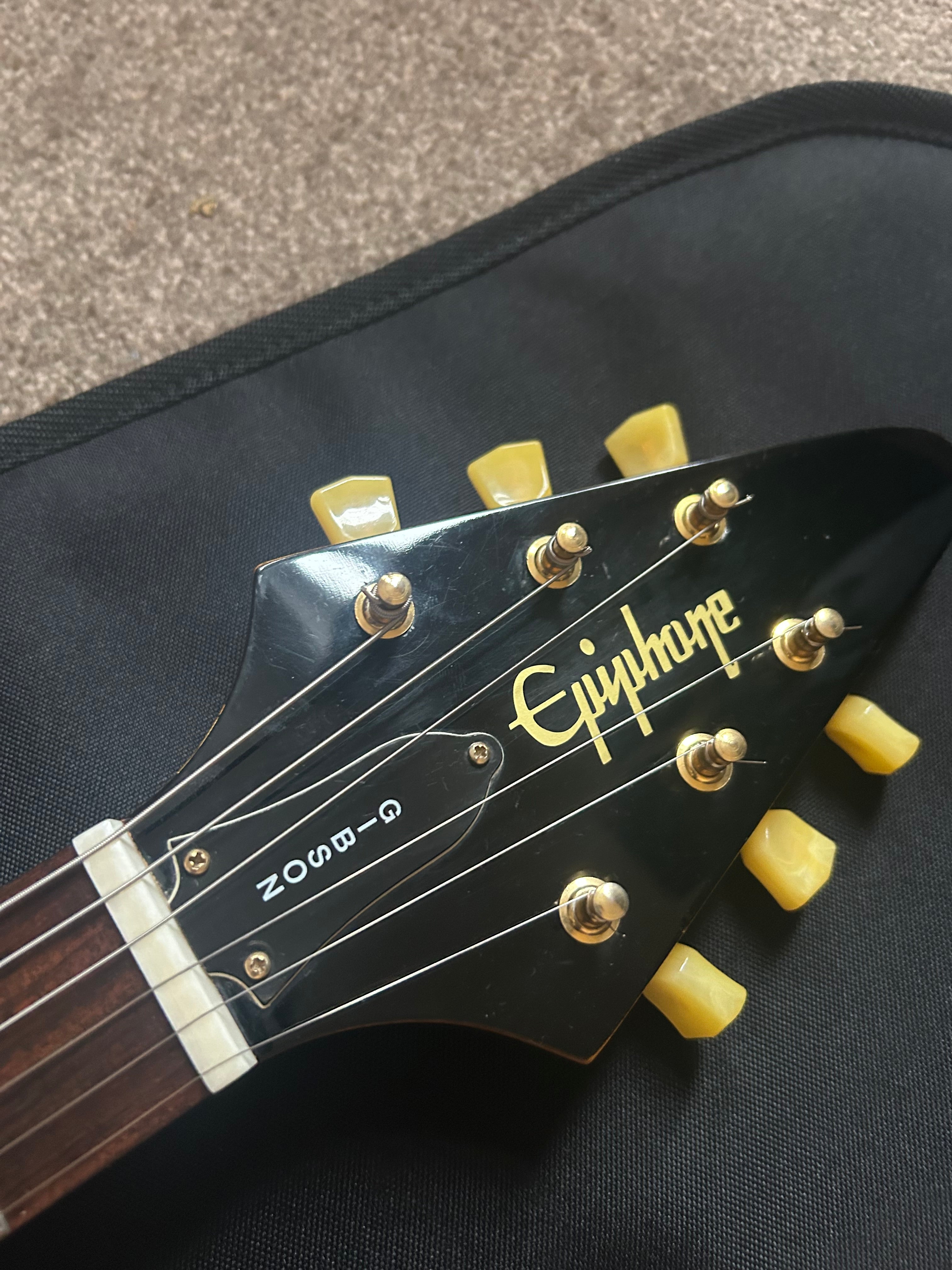 Epiphone Korina Flying V MIK Unsung Korea w upgrades