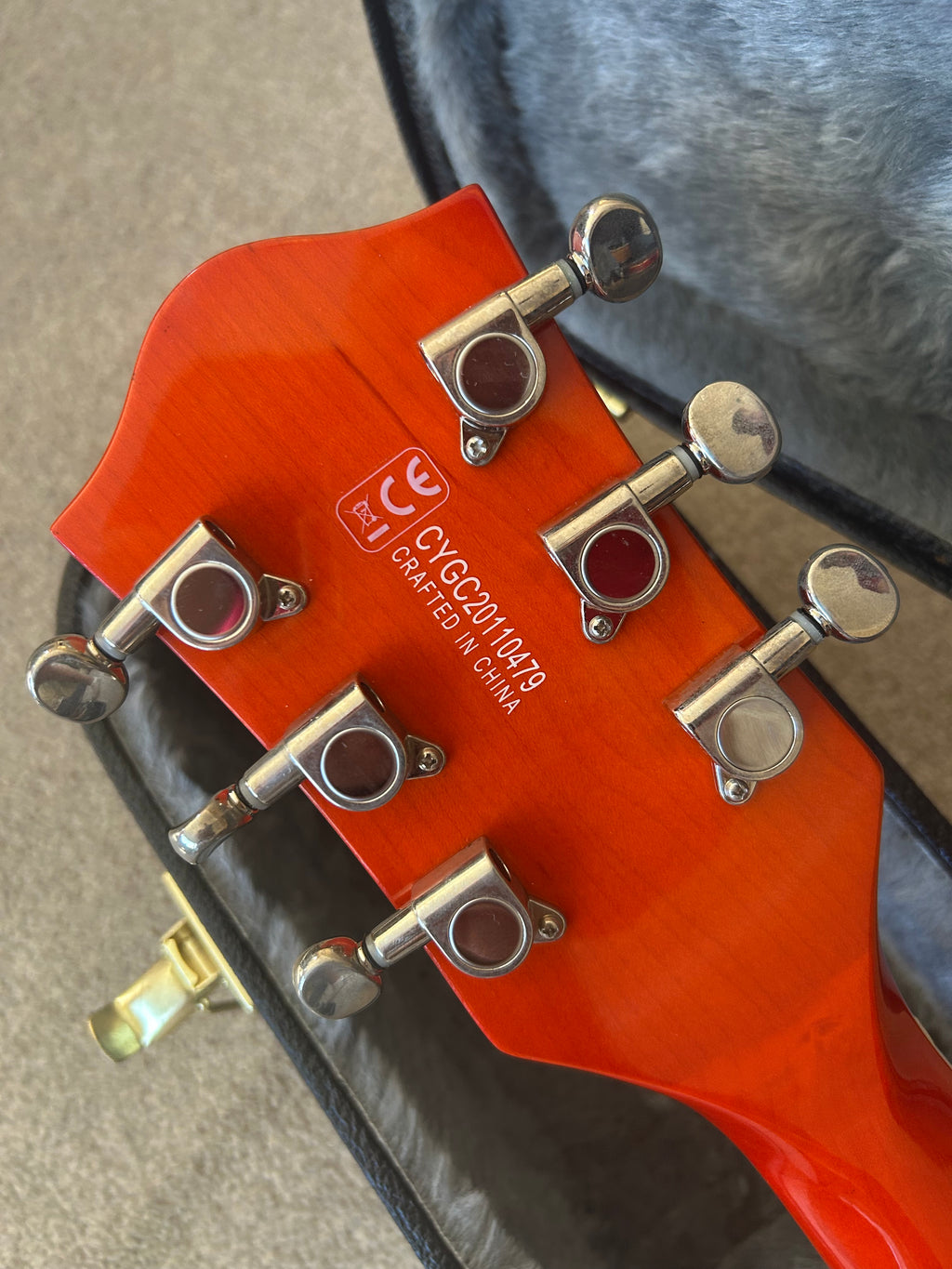 Gretsch G5622T Electromatic Center Block Double Cutaway with Bigsby Laurel Fretboard Orange Stain