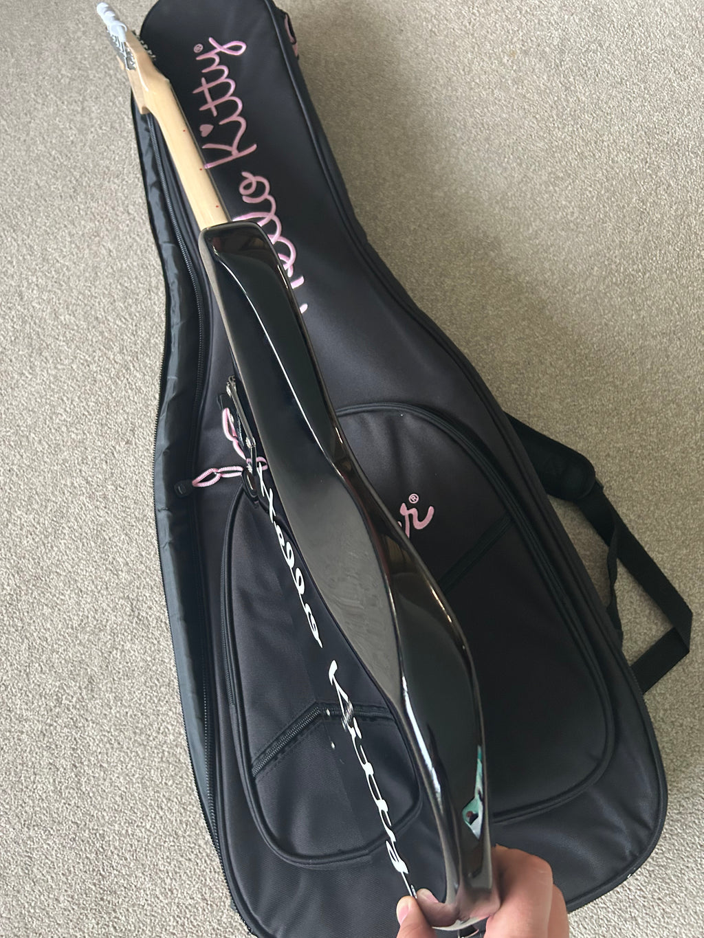Squier Hello Kitty Stratocaster Black w Matching Gigbag