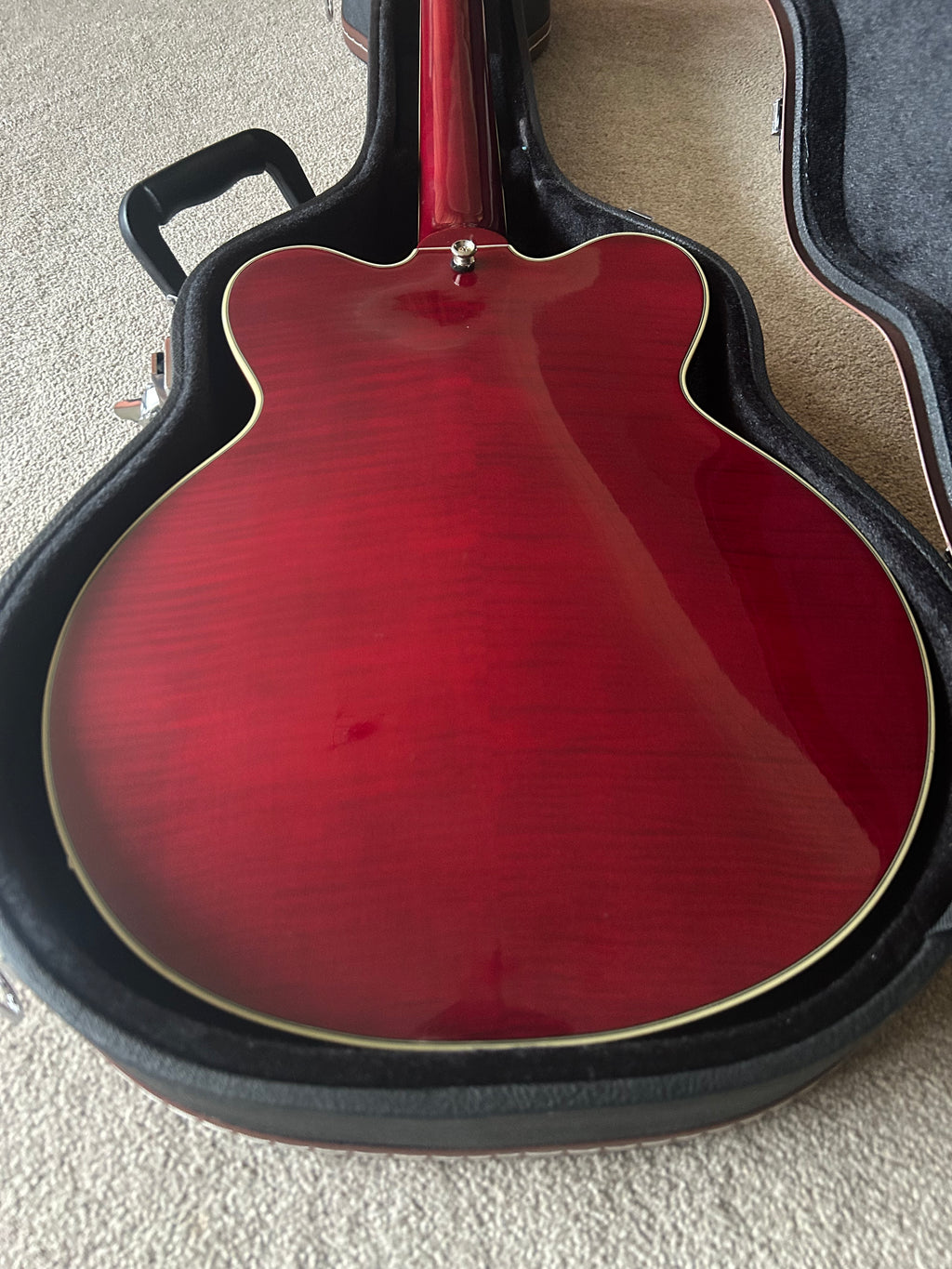 Hofner Contemporary Series Verythin Deluxe Transparent Red
