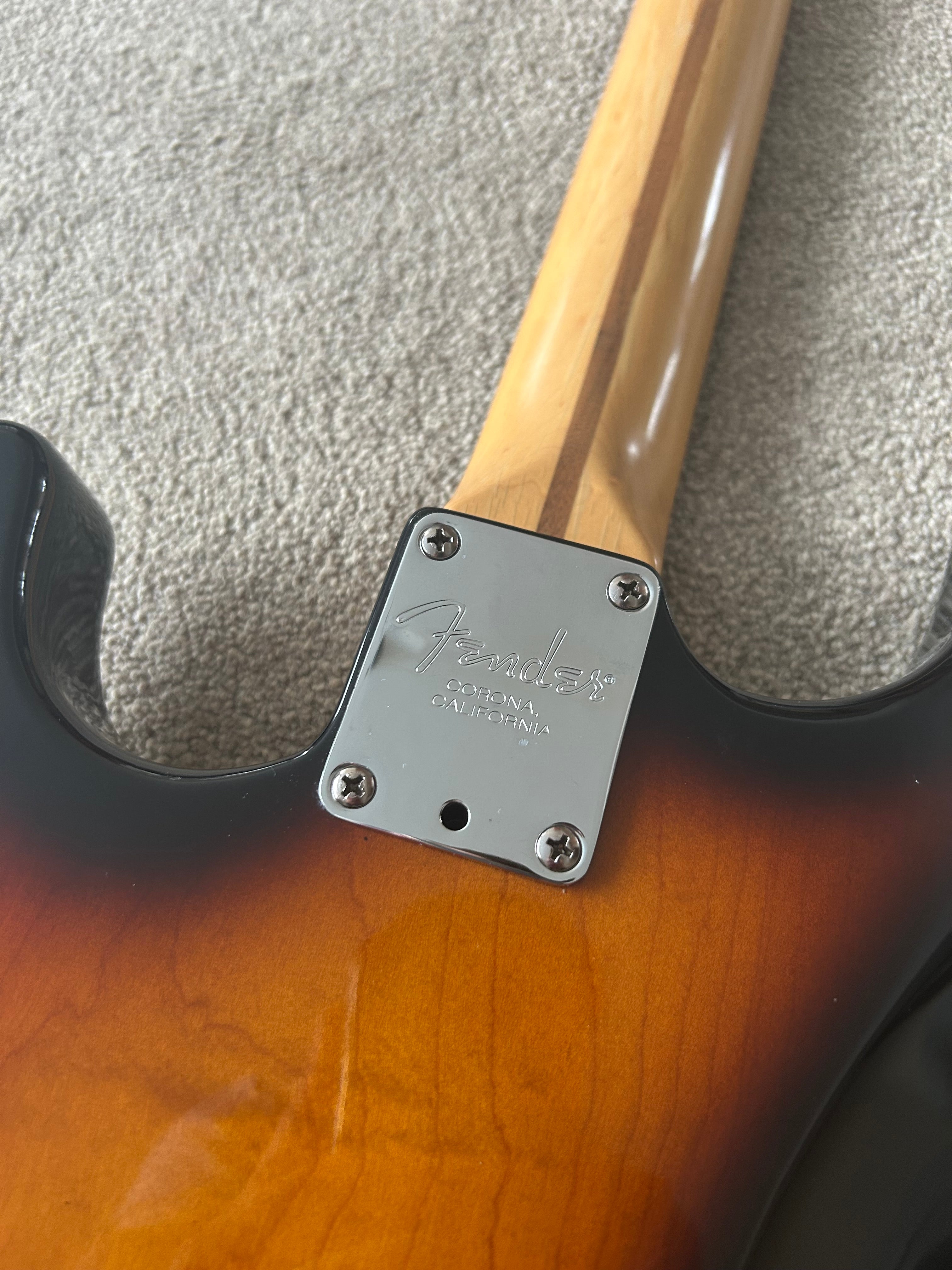 Fender Stratocaster 2000 American Standard Neck/ 1989 American Standard Body Sunburst w Bare Knuckle Pickups