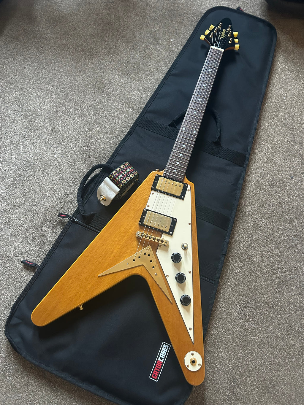 Epiphone Korina Flying V MIK Unsung Korea w upgrades