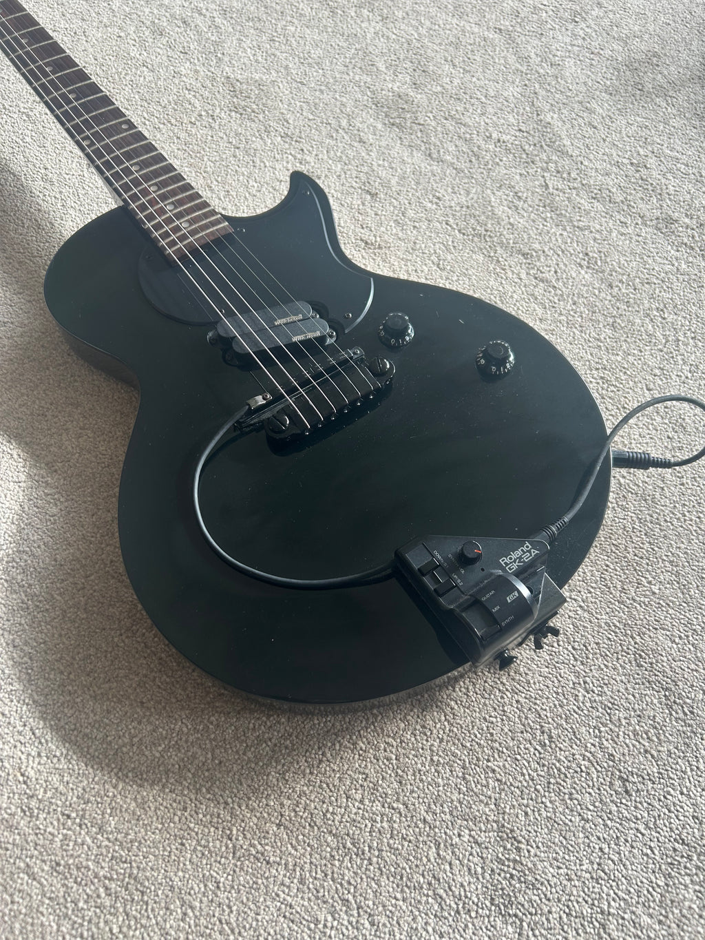 Vintage Zip Les Paul Style w Roland GK-2A