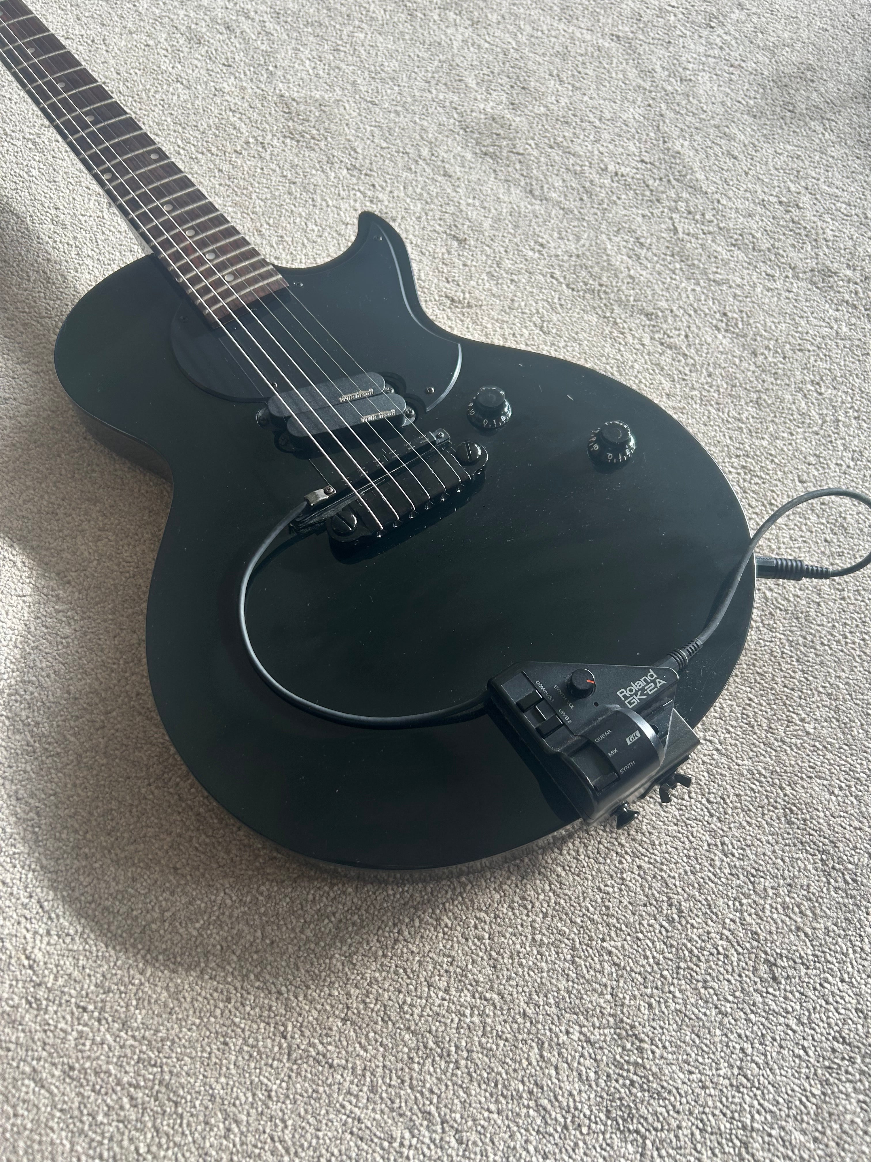 Vintage Zip Les Paul Style w Roland GK-2A