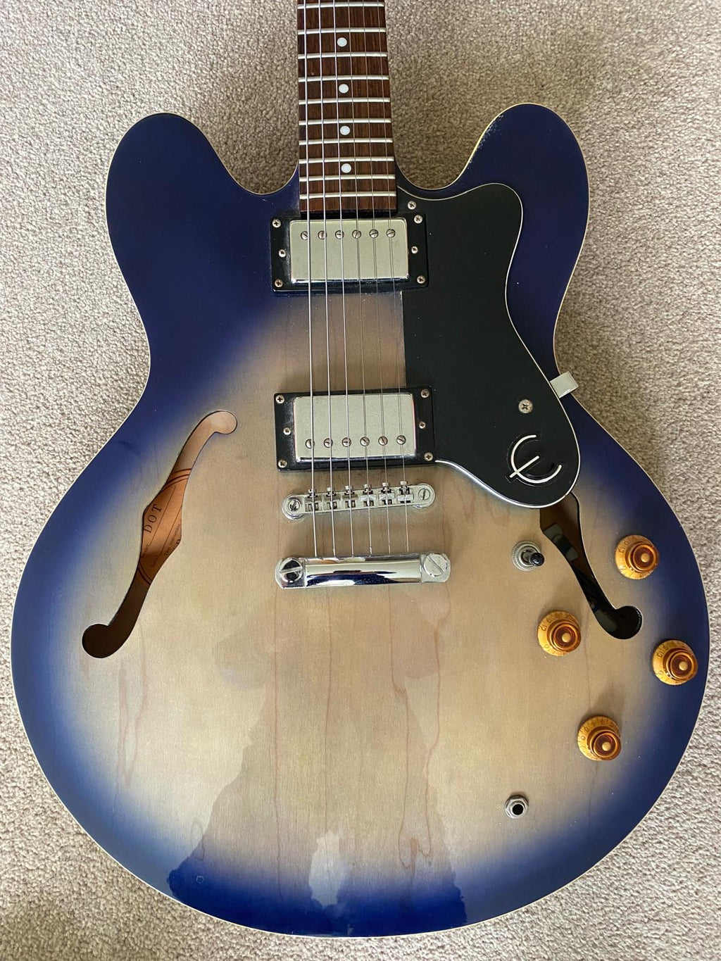Epiphone 335 Dot MIK Blue Burst w Hardcase