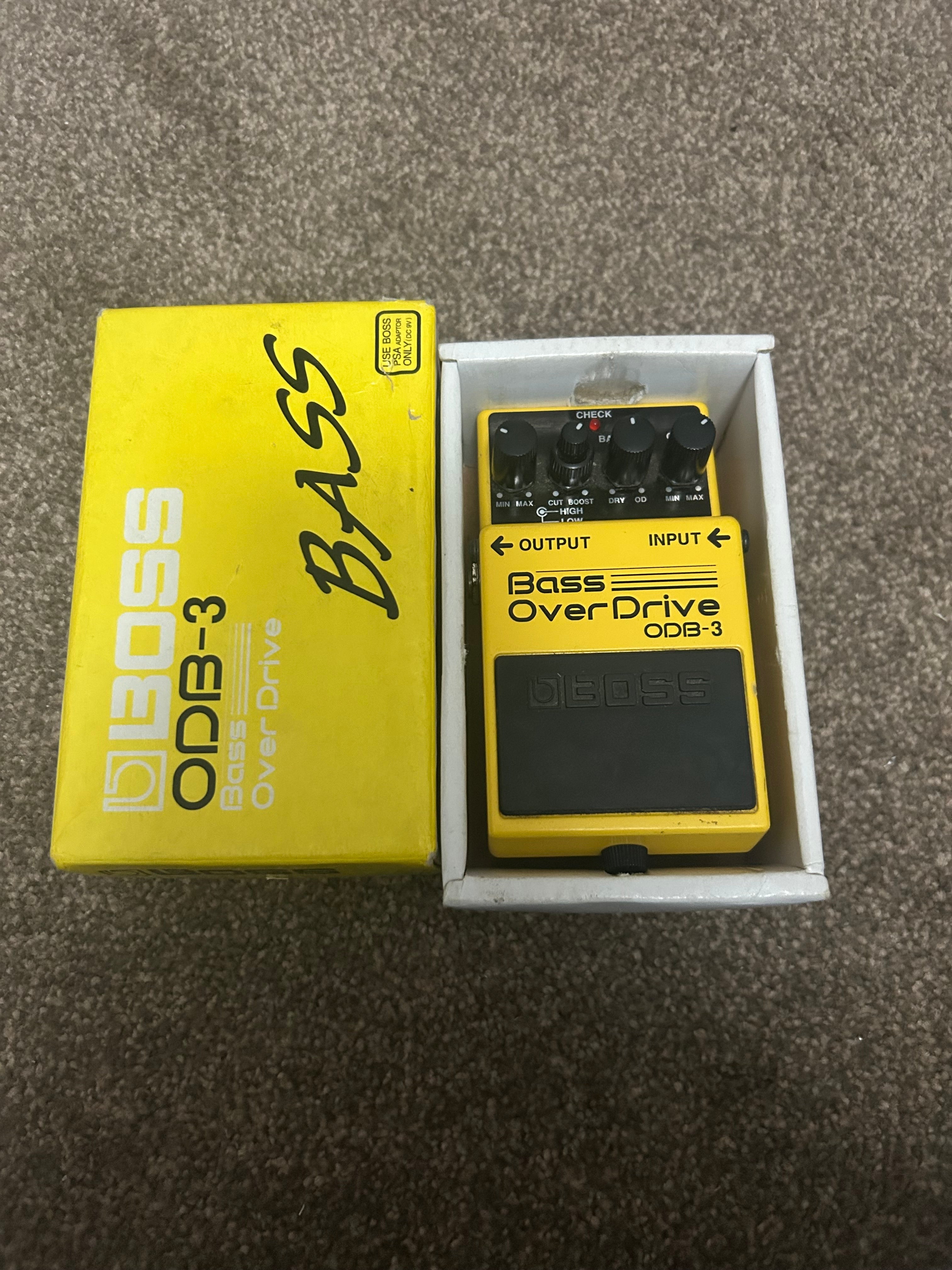 Boss ODB-3 Bass OverDrive (Silver Label) Yellow