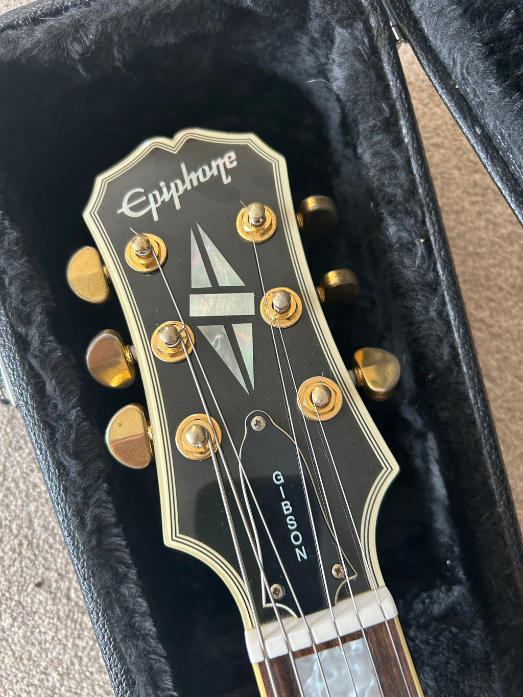 Epiphone Les Paul Custom Black Beauty (3-Pickup) Ebony (Upgraded Burstbucker Pro Pickups)