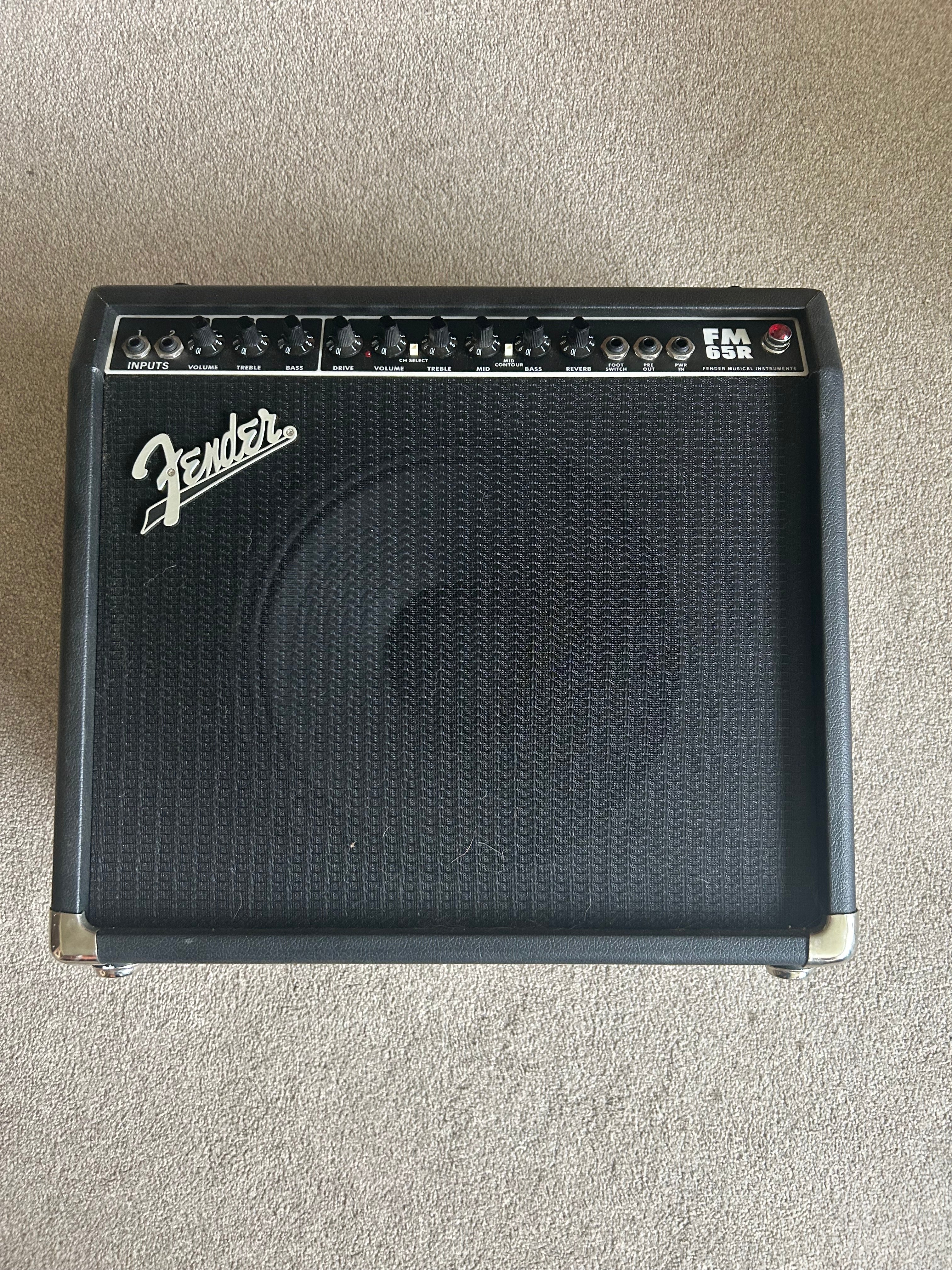 Fender FM 65R 2-Channel 65-Watt 1x12" Solid State Guitar Combo Black