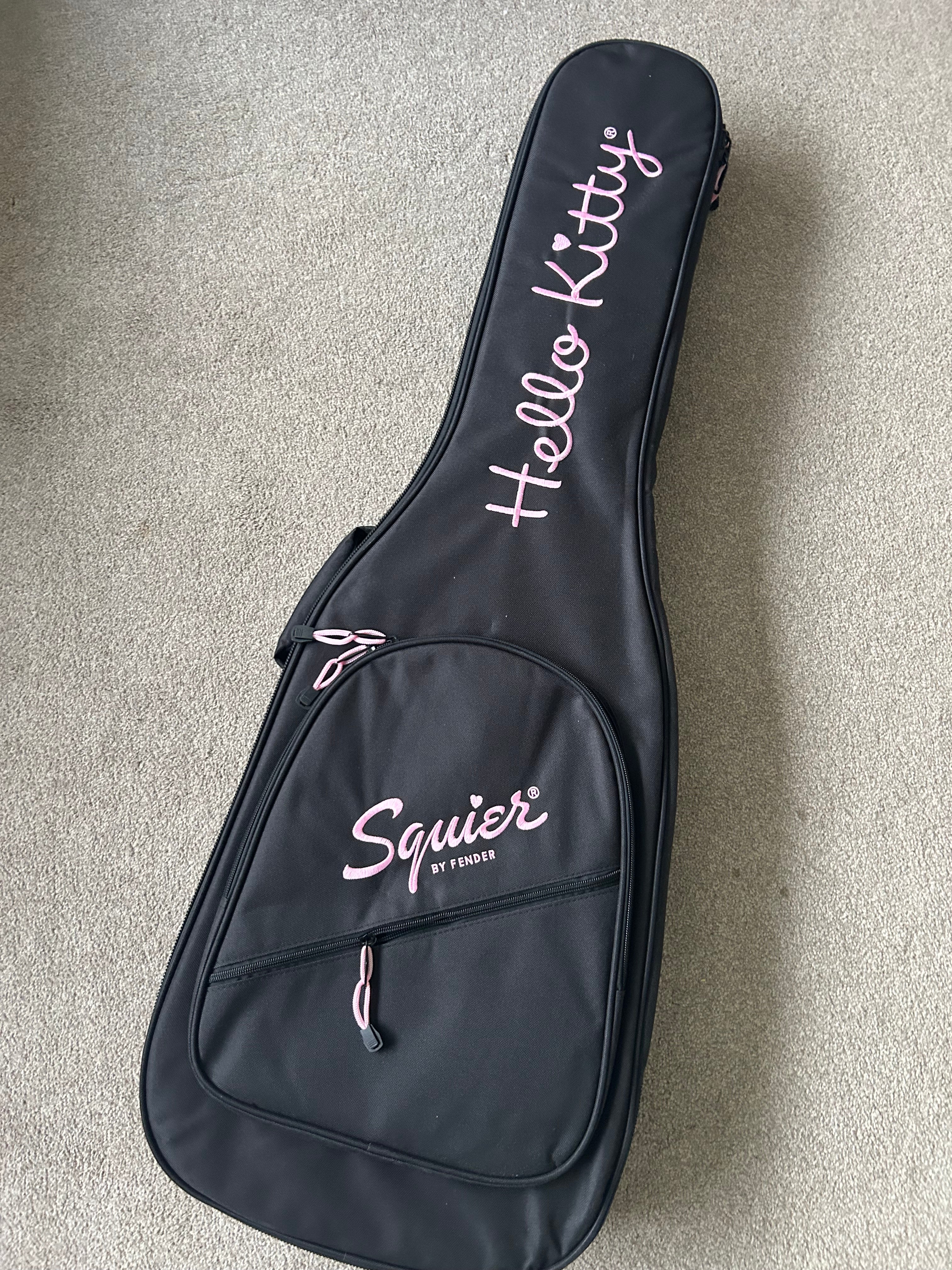 Squier Hello Kitty Stratocaster Black w Matching Gigbag
