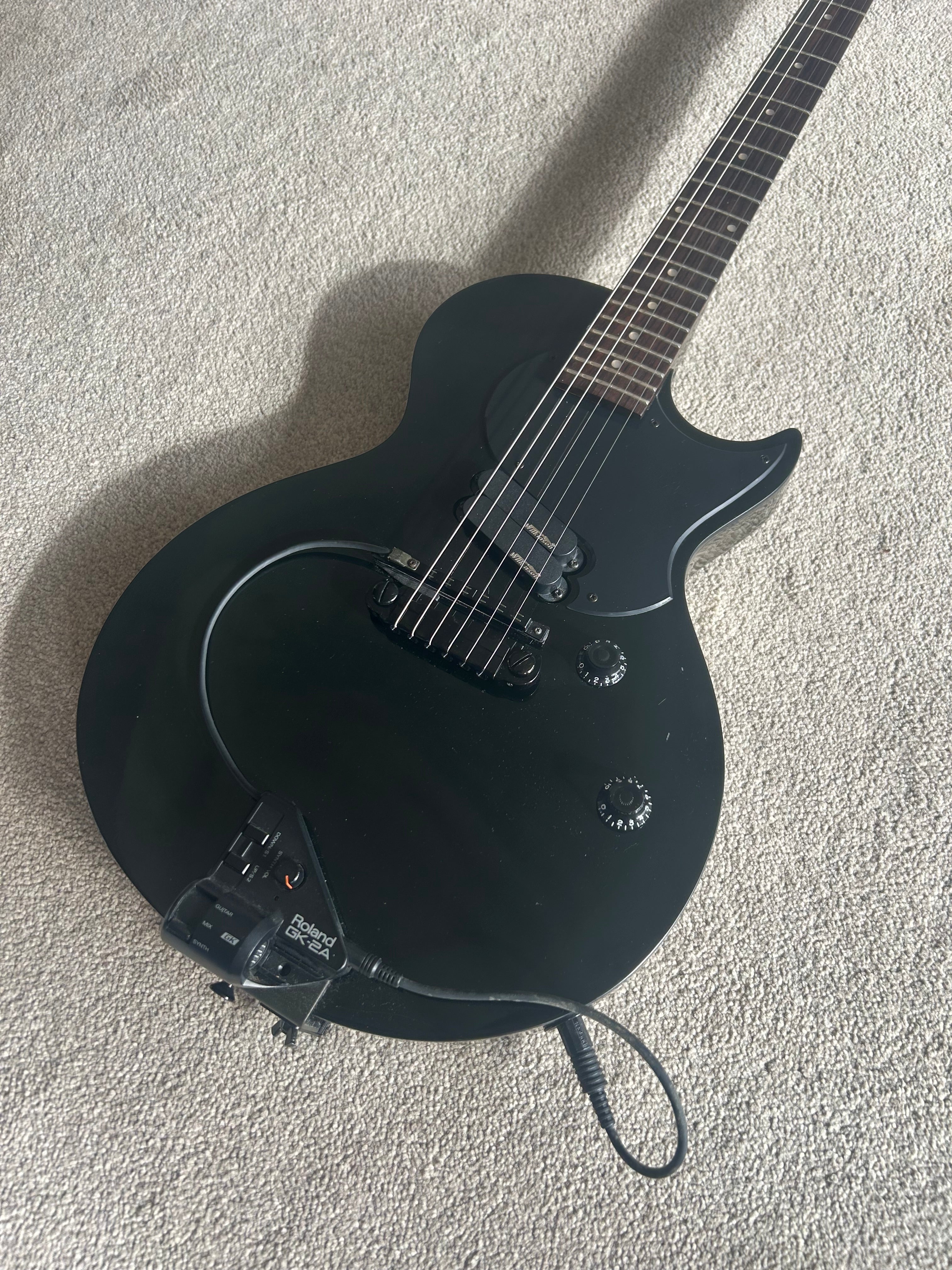 Vintage Zip Les Paul Style w Roland GK-2A