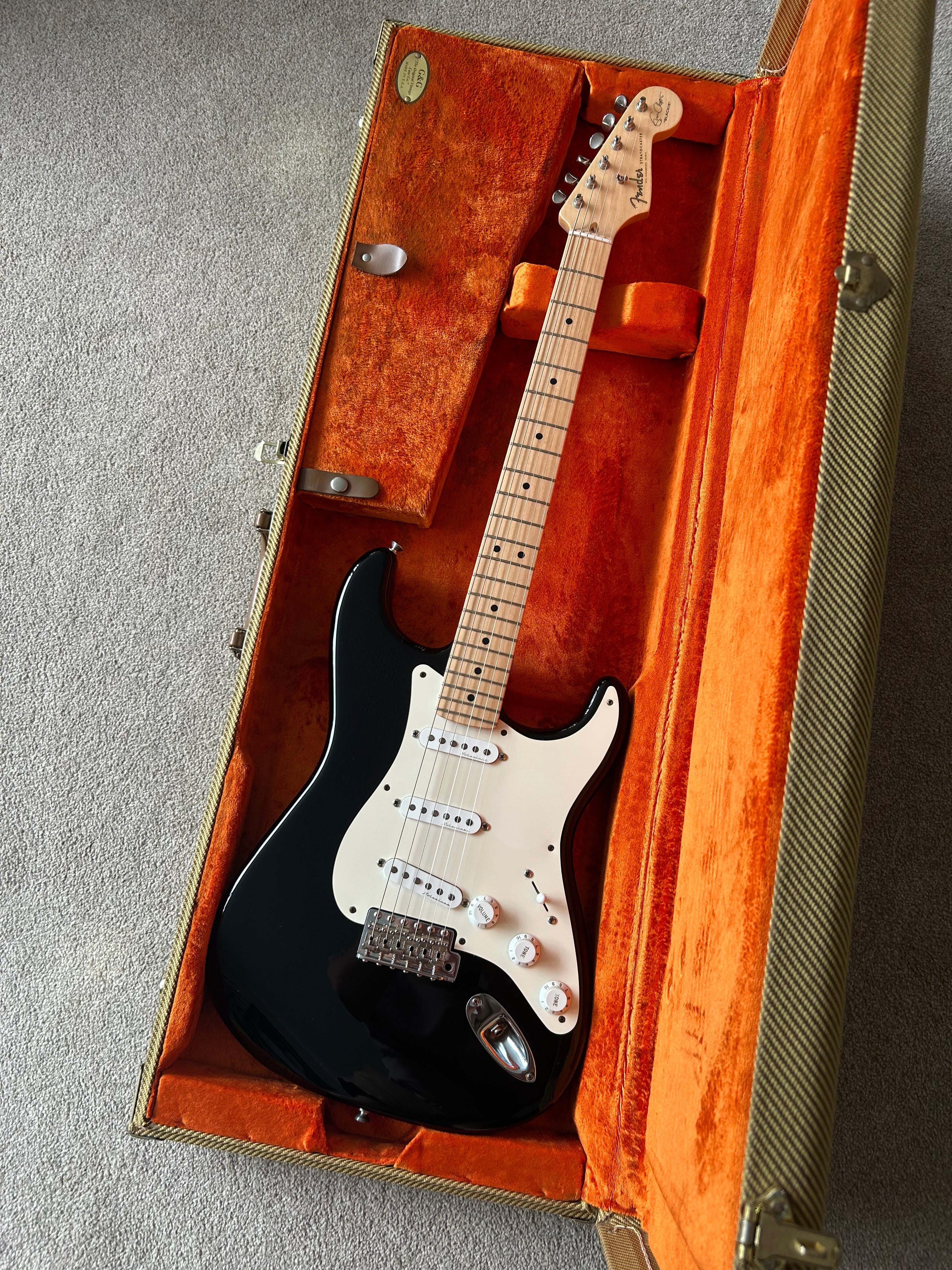 2012 Fender Eric Clapton Artist Series “Blackie” Stratocaster with Vintage Noiseless Pickups Black