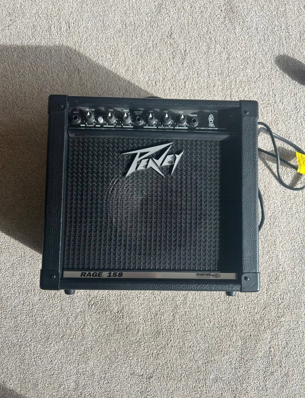 Peavey Rage 158 TransTube Series 10-Watt 1x6" Guitar Combo Black with Silver Grille Trim