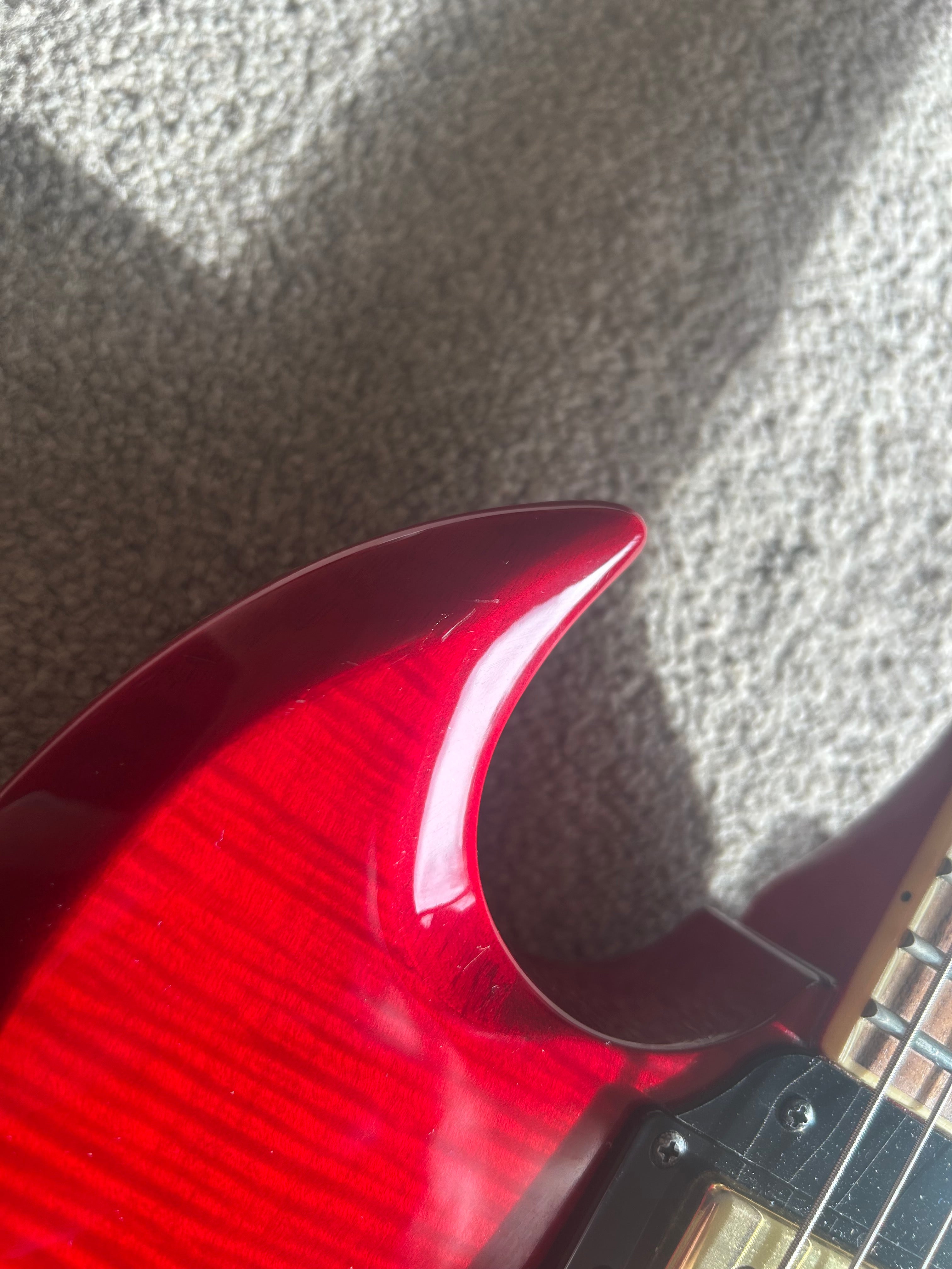 Epiphone SG Pro Cherry Red Gold Hardware