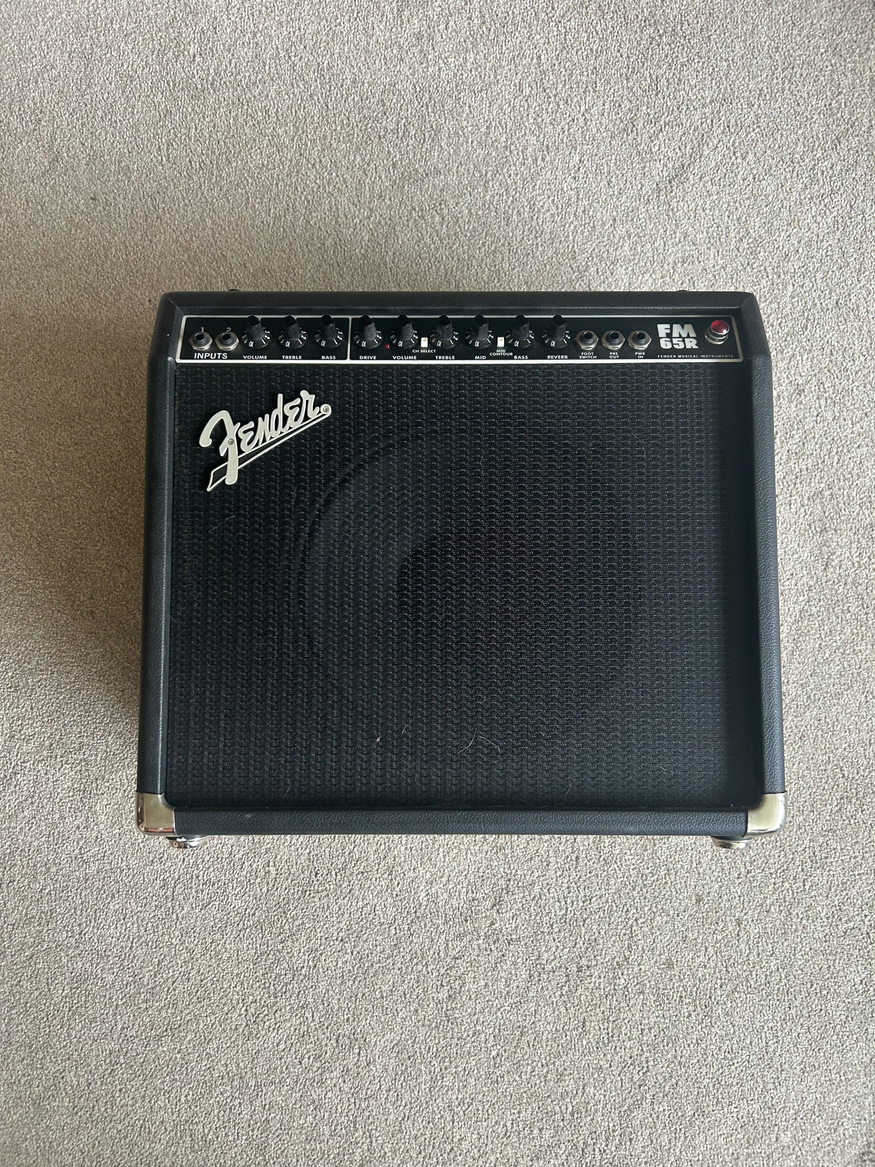 Fender FM 65R 2-Channel 65-Watt 1x12" Solid State Guitar Combo Black