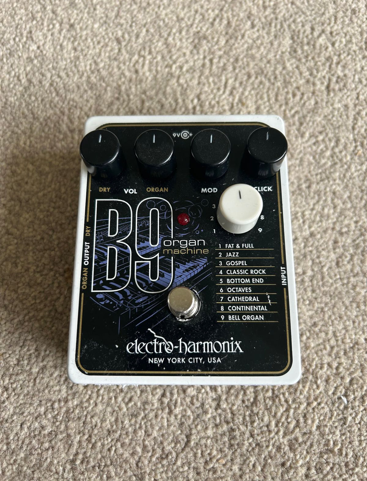 (Non functional) Electro-Harmonix B9 Organ Machine Black