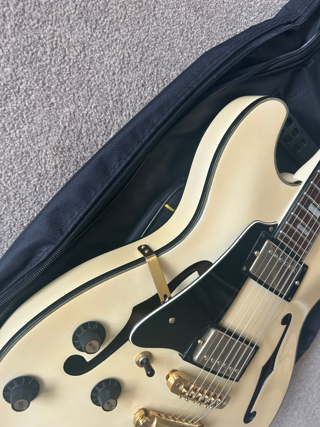 Aria Pro II TA-60 White Metallic Left Handed