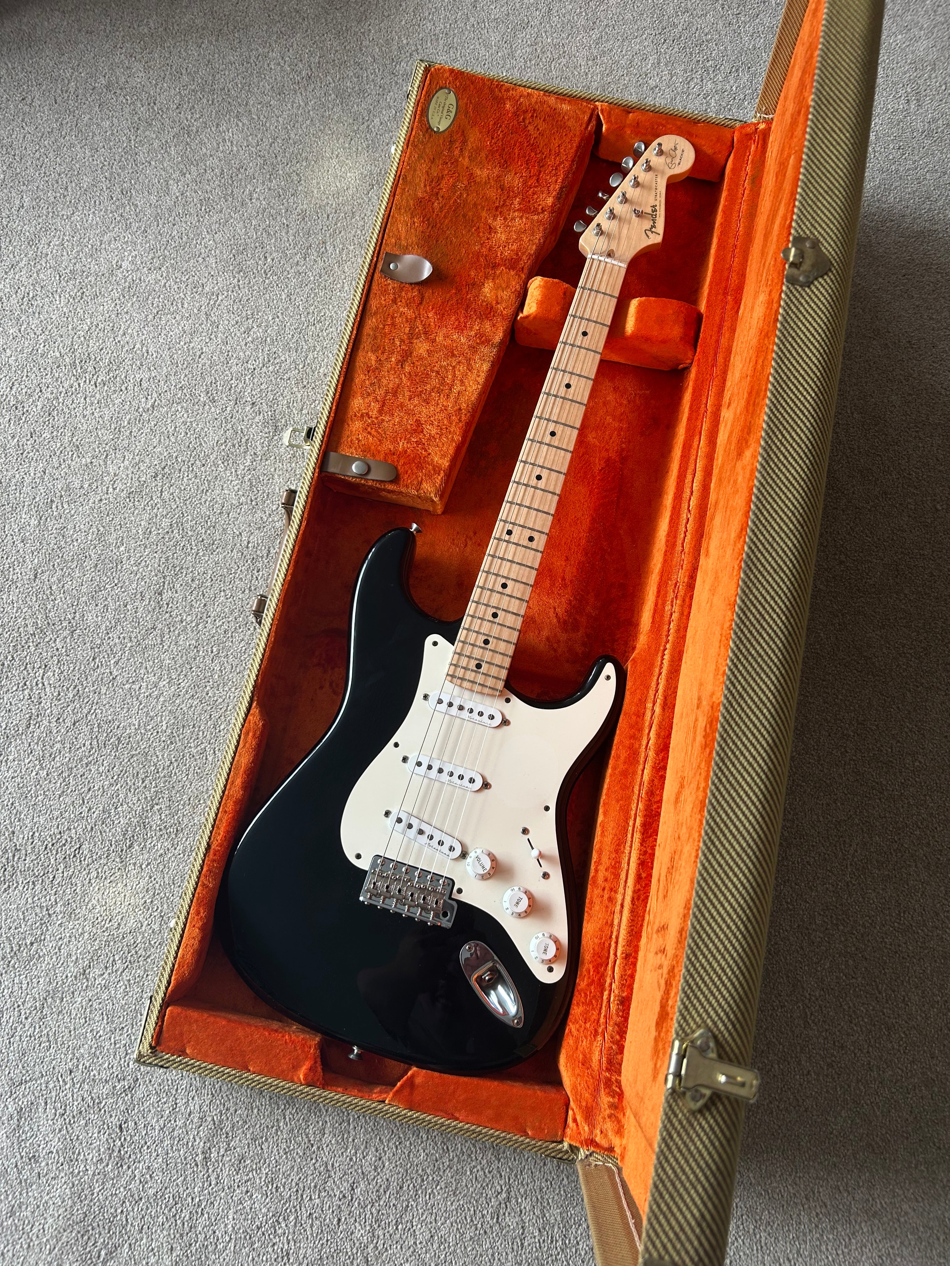 2012 Fender Eric Clapton Artist Series “Blackie” Stratocaster with Vintage Noiseless Pickups Black