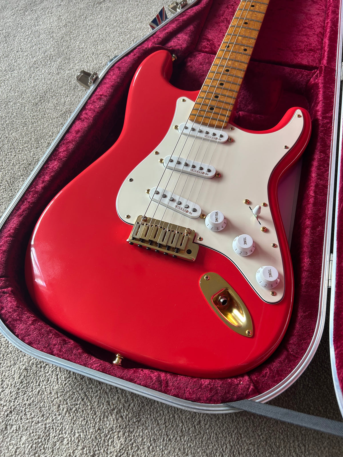 Alan Brason Custom Guitars Stratocaster 2013 Fiesta Red