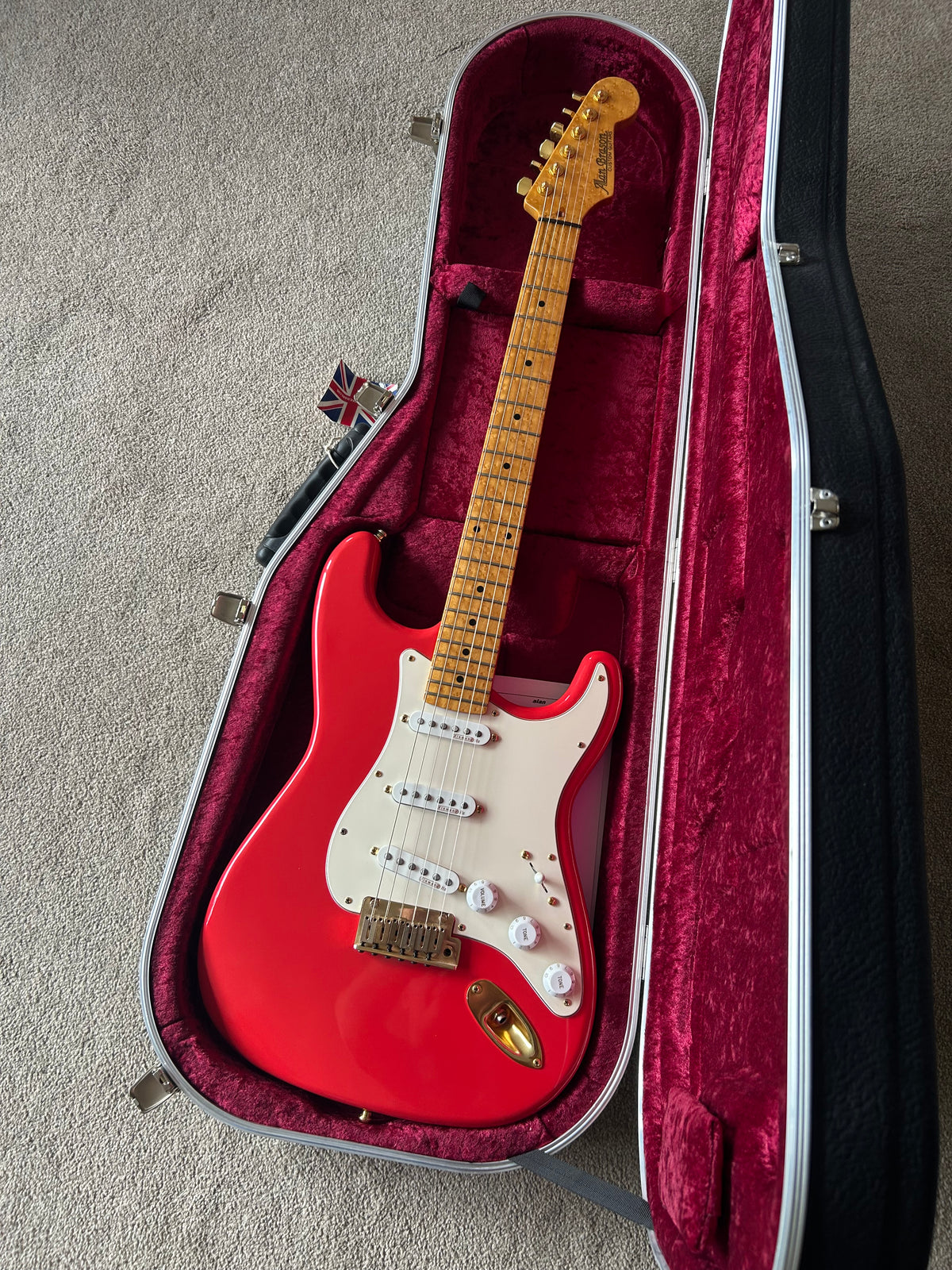 Alan Brason Custom Guitars Stratocaster 2013 Fiesta Red