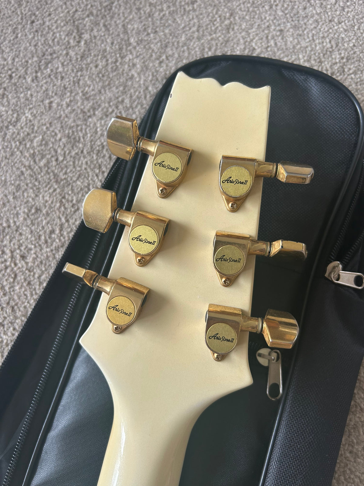 Aria Pro II TA-60 White Metallic Left Handed