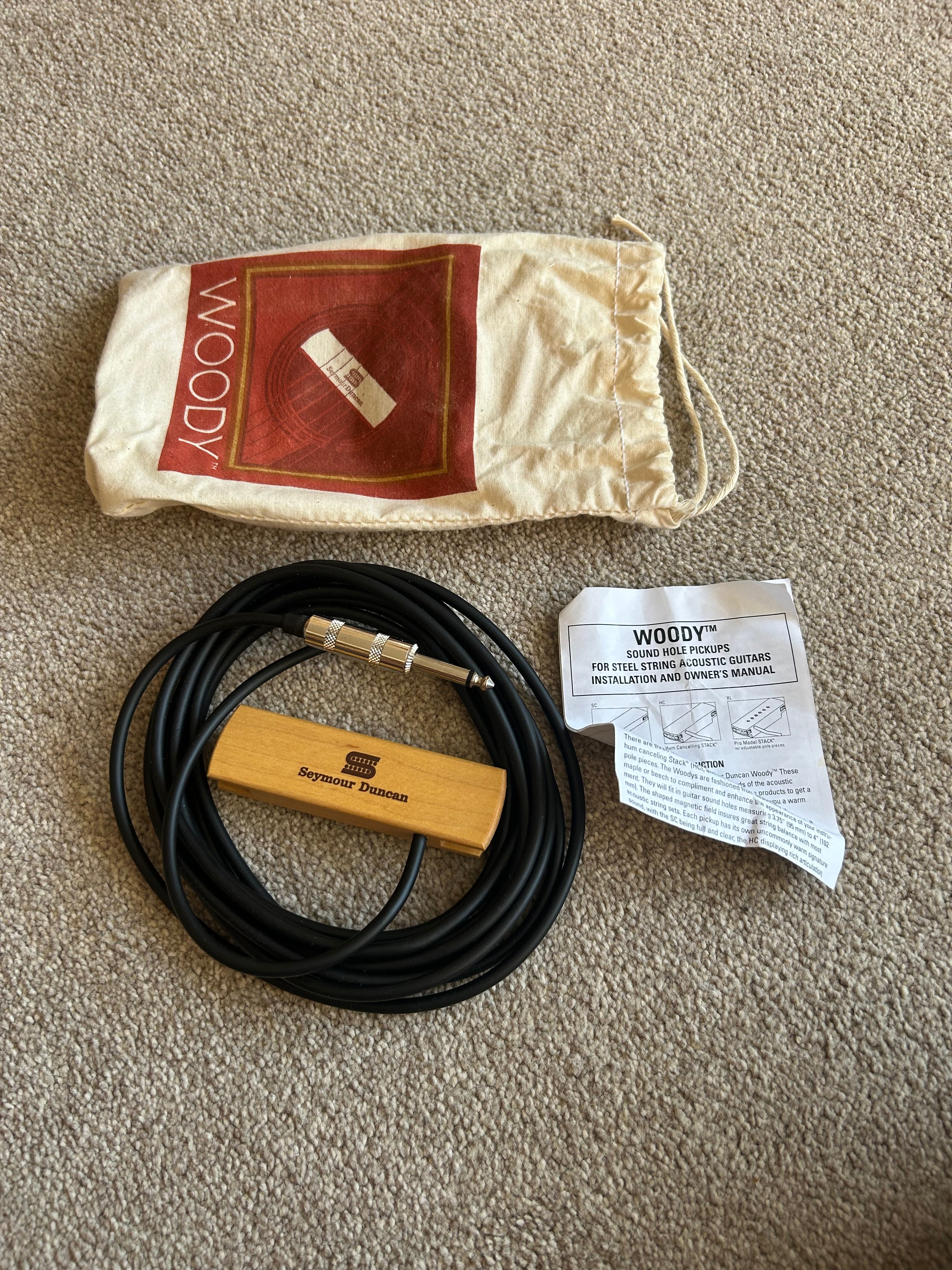 Seymour Duncan SA-3SC Woody Single Coil Soundhole Pickup Maple